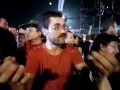 Some members of Tandarica Orkestar in the Guča Festival, in Serbia (August 7th, 2009). Deila, Txusman, David and Furi in the Stadium, during the concert of Boban i Marko Markovič. They were playing 