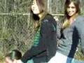 my friends sitting on me