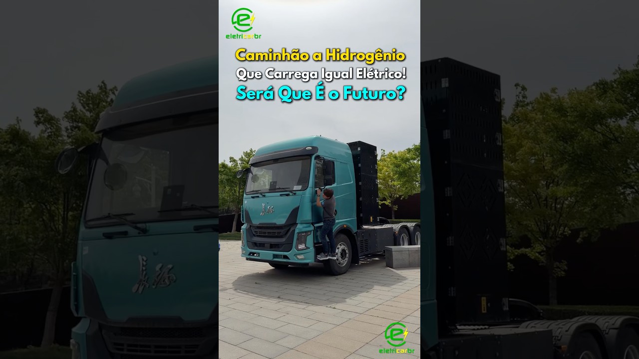 Caminhão a Hidrogênio Que Carrega Igual Elétrico! Será Que é o Futuro?⚡