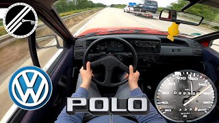 VW Polo II 10 86C 45 PS Top Speed Drive On German 