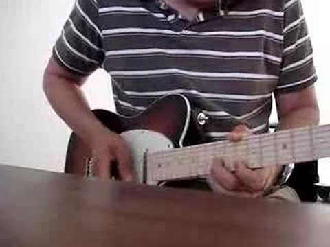 Guitar Blues solo on a Fender Telecaster screen 1