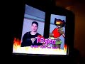 Nout playing eye toy tennis