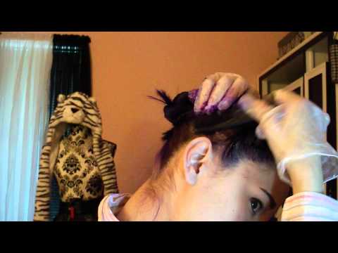 how to touch up purple hair