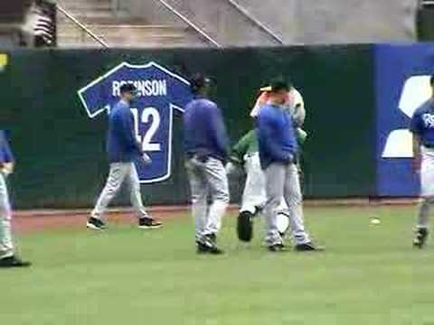 Oakland A's Stomper vs. The Kansas City Royals