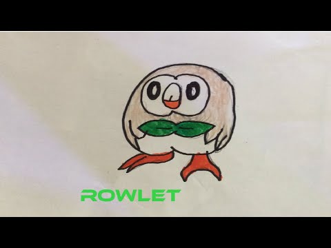 video-linktoworks-how to draw rowlet - YouTube