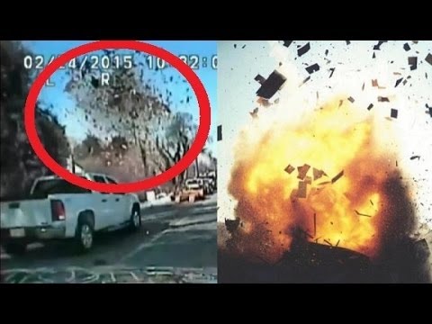 Crazy House Explosion Caught on Police Dash Cam Video