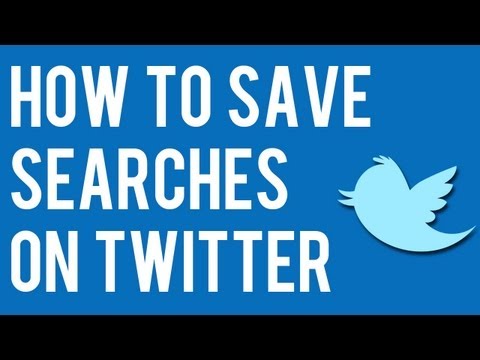 how to get rid of saved searches on twitter