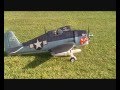 Grumman F6F Hell Cat RC Model by FMS.wmv