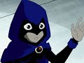 teen titans   raven   chico bestia   al espacio sideral