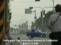 Crazy Car Crash with Motorbike
