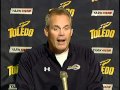 U Toledo coach Tim Beckman after Syracuse's 33-30 OT win