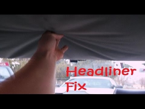 how to repair the headliner in a car