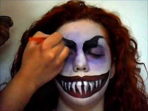 how to halloween face paint