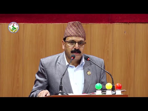 Hon'ble Chief Minister Rajkumar Sharma while holding the opinion of Karnali State Government