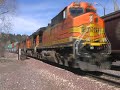 Two BNSF Monster Freights Meeting in Flagstaff,AZ!!!!!MAN