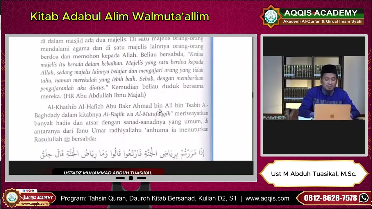Adab Alim Wal Muta'alim Imam Nawawi 8-15