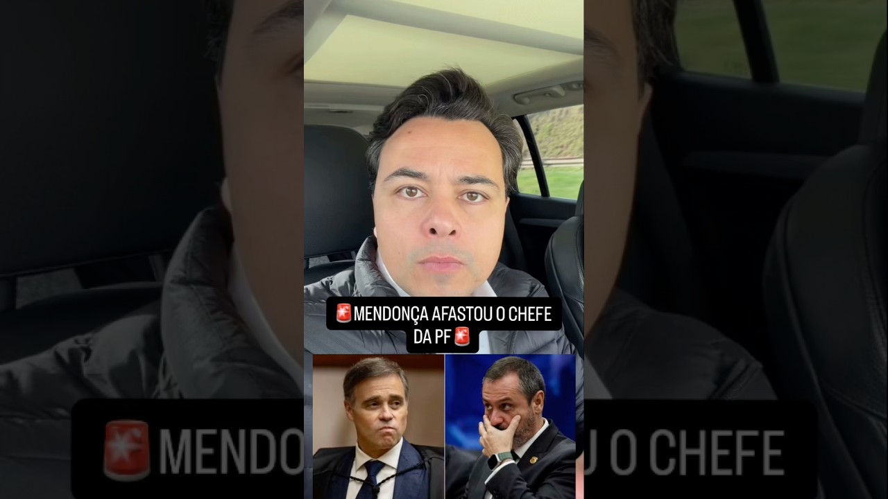 🚨URGENTE: André Mendonça acabou de afastar Andrei Rodrigues da chefia da Polícia Federal.