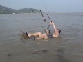 Nick Cunningham Kitesurfing Zhuhai 2009-06 - 06-08