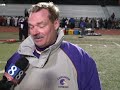 lancaster catholic coach bruce harbach chatting with reporters right after the game. www.lancsports.com
