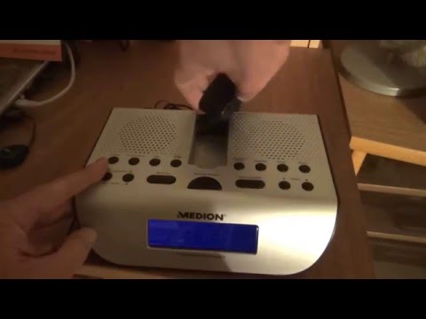 MEDION Funkgesteuertes Projektions-Uhrenradio Radiowecker Wecker,Projection Clock Radio