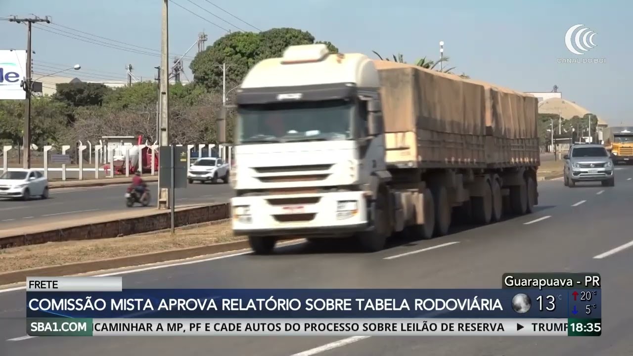 Comissão mista aprova relatório sobre tabela de frete rodoviário
