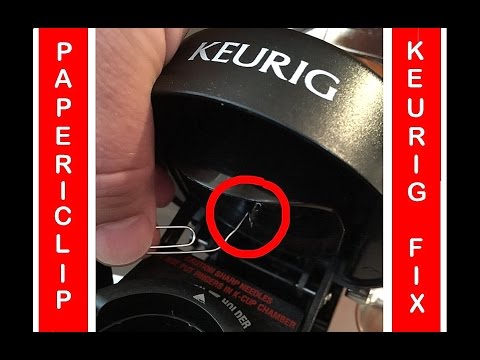 how to unclog a single cup keurig