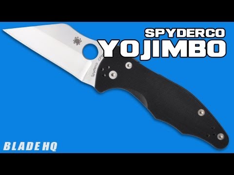 Spyderco Yojimbo 2 Knife (3.125 Satin Plain) C85GP2