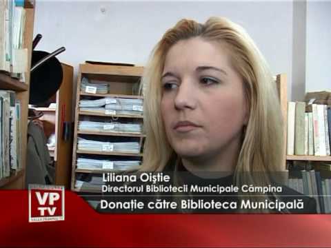 Donaţie către Biblioteca Municipală