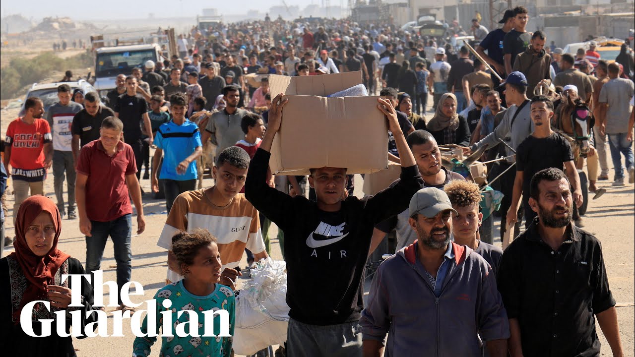Palestinians return to Rafah food centre where Israeli troops opened fire