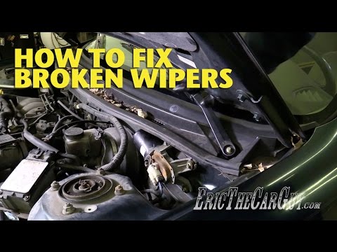 How To Fix Broken Wipers -EricTheCarGuy