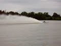 Bigdaddy test boat hull in lake Bigdaddy test boat hull in lake
