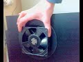 logitech z5500 ventilator in frond of the bass