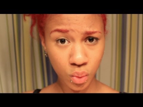 how to dye eyebrows red