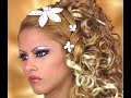 beautiful arabic hair style & make up