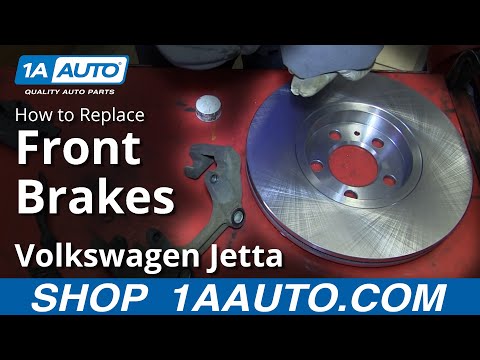 How To Install Do a Front Disc Brake Job 1999-05 VW Volkswagen Jetta