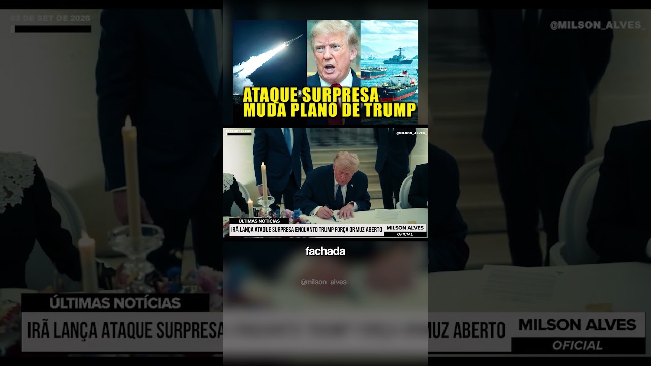 Irã lança ataque SURPRESA enquanto Trump força ORMUZ ABERTO
