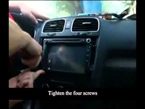 VW GOLF 6 2003-2013 Installation guide How to install navigation DVD