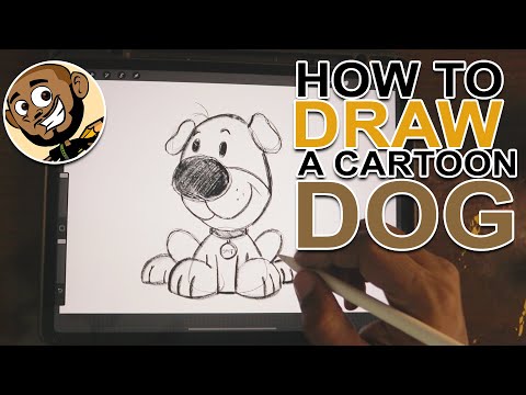 video-linktoworks-How To Draw A Cartoon Dog (Beginners) - YouTube