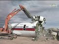 Scrapping an airplane at Mojave Airport