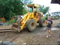 this is a video of a crazy redneck in grafton vermont to the song surfin' bird by the trashman.