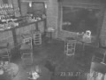 Clumsy waitress falls through the window