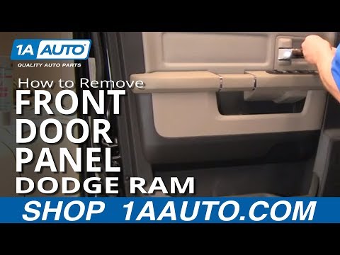 How To Remove Install Front Interior Door Panel 2009-2012 Dodge Ram Truck