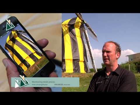 Twiskemolen ingepakt om houtworm uit te roeien Twiskemolen ingepakt om houtworm uit te roeien