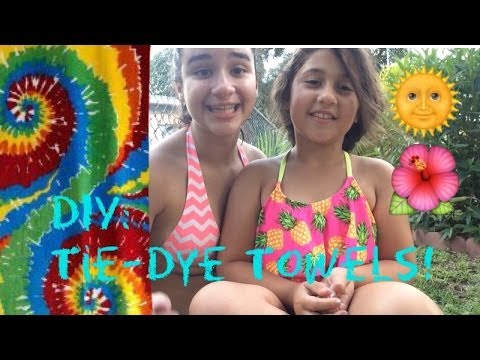 how to dye old towels