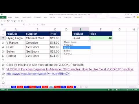 how to apply vlookup formula in excel 2013