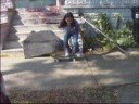painful but close tre flip attempt
