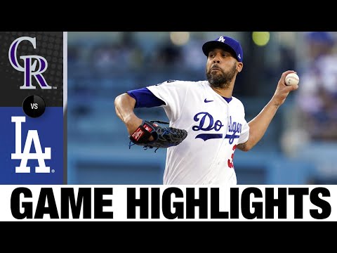 Rockies vs. Dodgers Game Highlights (8/28/21) | MLB Highlights