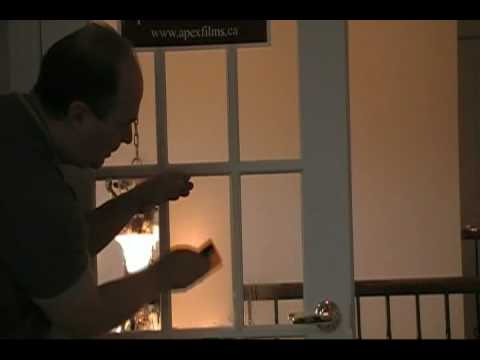 how to fit frosted window film