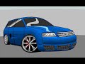 how to draw a car in ms paint  audi a6 avant 