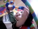 Colton playing the playmat